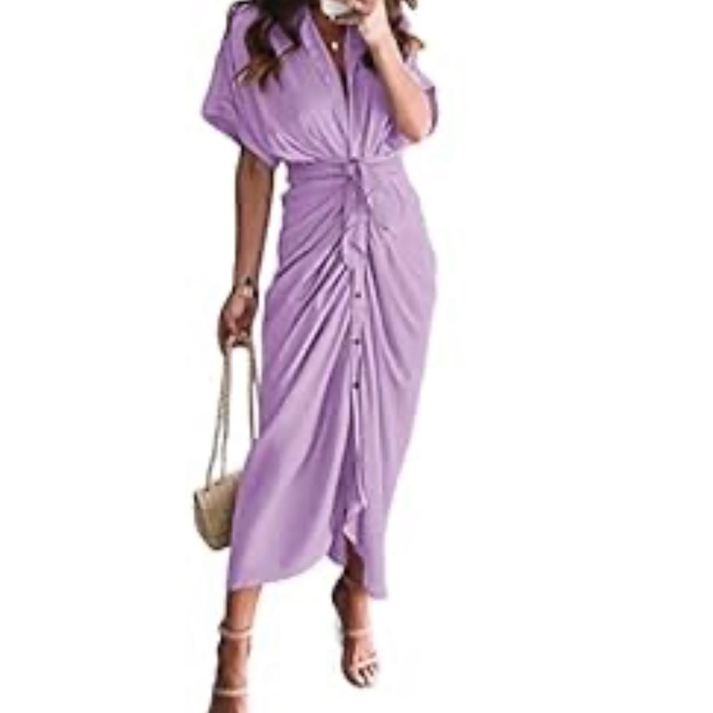Amazon Lavender Midi Dress